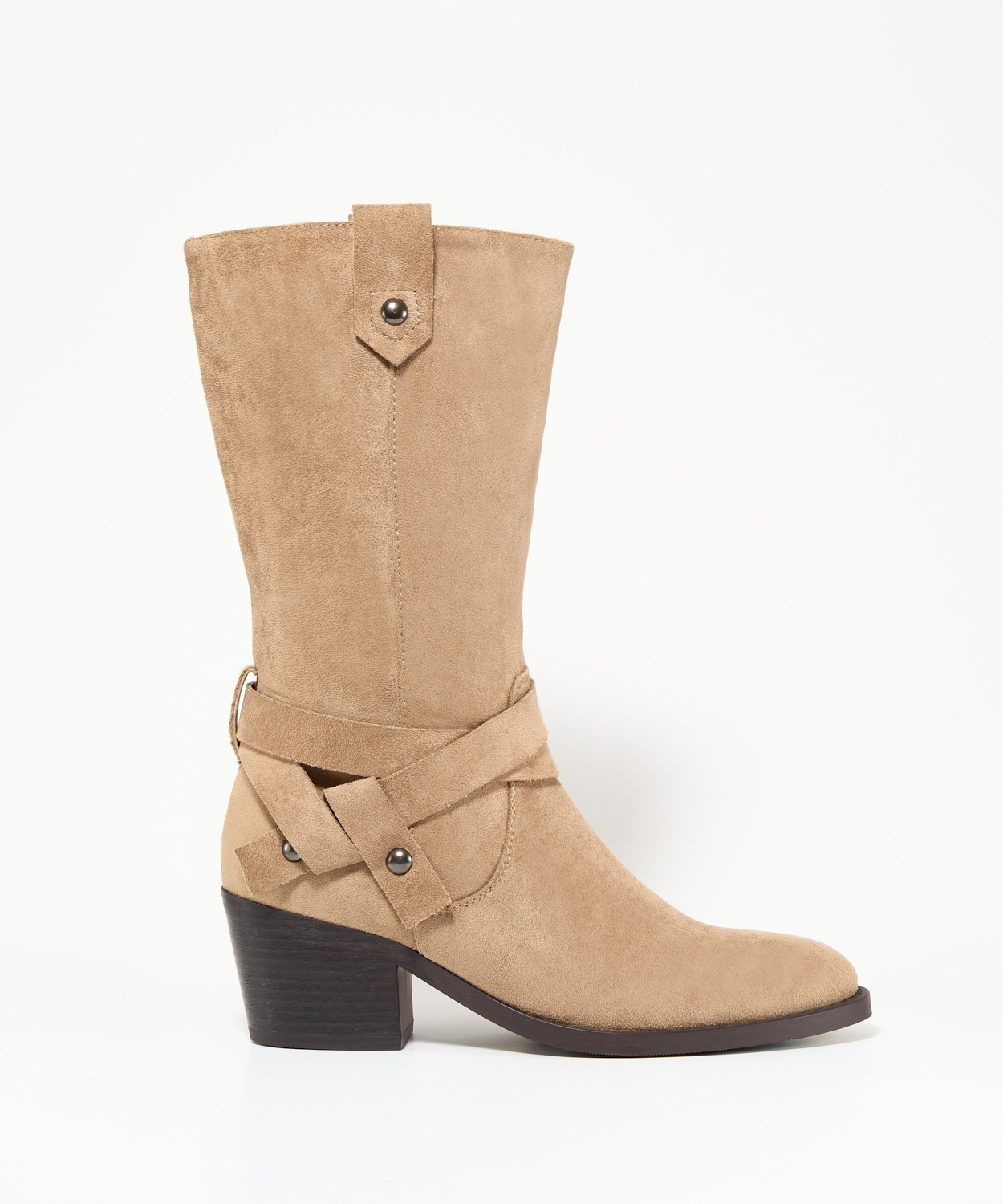 Bota tac&oacute;n cowboy tiras image number null